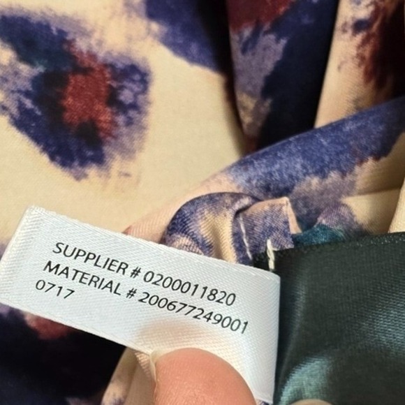 Lauren Ralph Lauren Womens M Floral Shirt Button Up Long Sleeve Burgundy Green - Picture 6 of 7